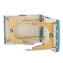 Массажный стол складной деревянный Med-Mos JF-AY01 2-х секционный NEW (светл)