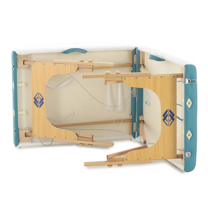 Массажный стол складной деревянный Med-Mos JF-AY01 2-х секционный NEW (светл)