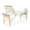 Массажный стол складной деревянный Med-Mos JF-AY01 3-х секционный NEW (светл)
