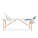 Массажный стол складной деревянный Med-Mos JF-AY01 3-х секционный NEW (светл)