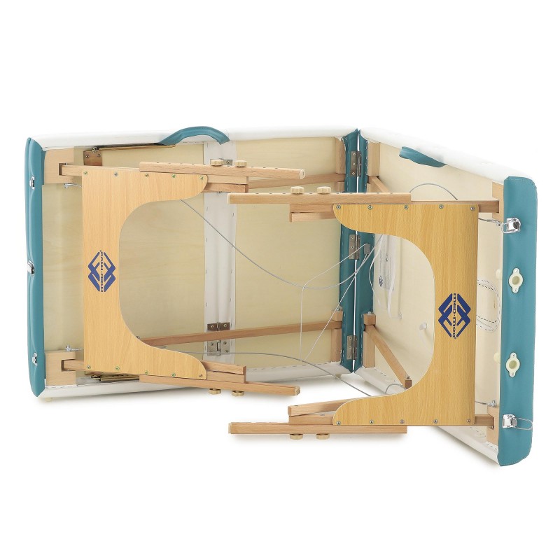 Массажный стол складной деревянный Med-Mos JF-AY01 3-х секционный NEW (светл)