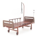 Кровать механическая Med-Mos E-8 (MM-2024Д-00) (2 функц) ЛДСП с полкой