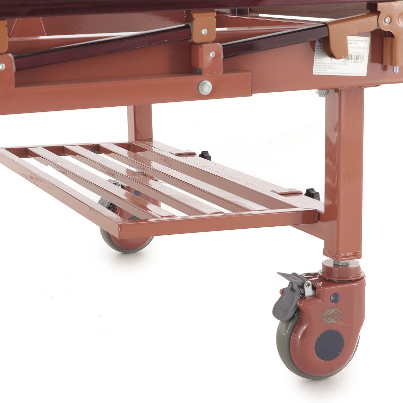 Кровать механическая Med-Mos E-8 (MM-2024Д-00) (2 функц) ЛДСП с полкой