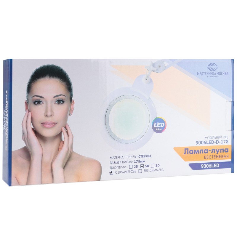 Лампа бестеневая (лампа-лупа) Med-Mos 9006LED (9006LED-D-178)