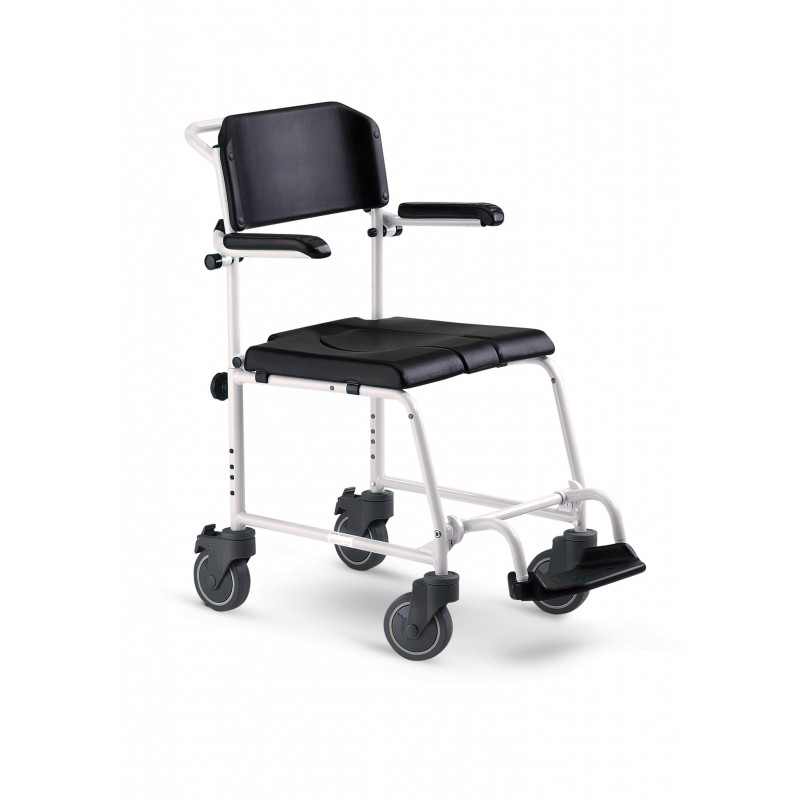 Кресло-коляска механическая, нескладная, для душа и ванны McWet