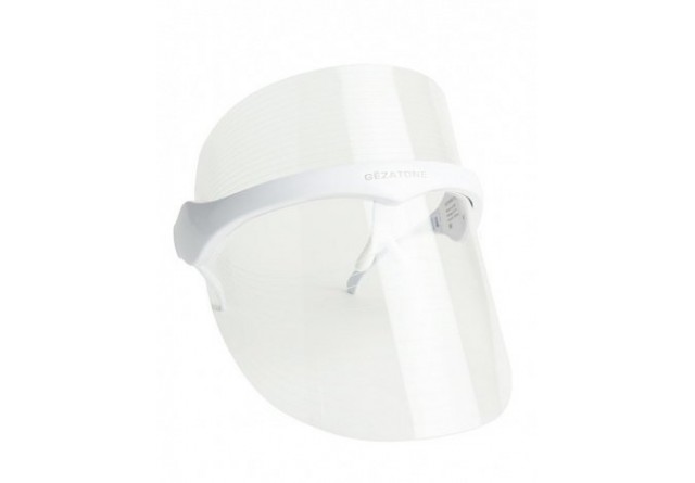 Светодиодная LED маска для омоложения кожи лица и шеи с 7 цветами m1030, Gezatone