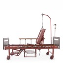 Кровать механическая Med-Mos YG-5 (ММ-5124Д-01) с боковым переворачиванием, туалетным устройством и функцией «кардиокресло»