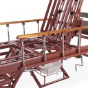 Кровать механическая Med-Mos YG-5 (ММ-5124Д-01) с боковым переворачиванием, туалетным устройством и функцией «кардиокресло»