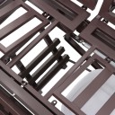 Кровать механическая Med-Mos E-45А (ЛДСП венге) ширина ложемента 120 см