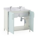 Стол-тумба с двойной мойкой 12-СТМ-2