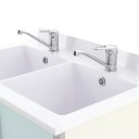 Стол-тумба с двойной мойкой 12-СТМ-2