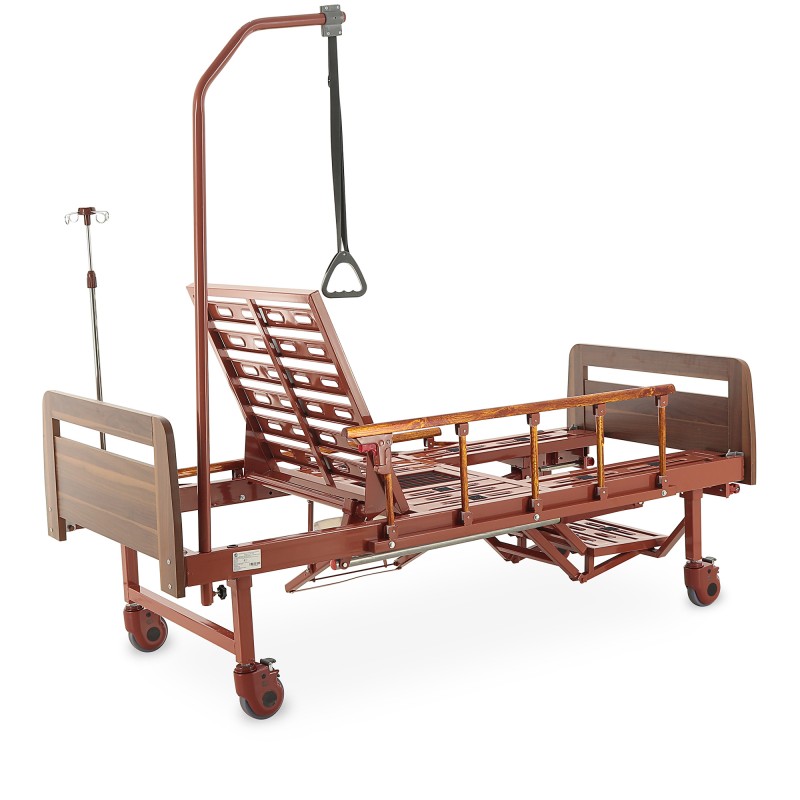 Кровать механическая Med-Mos YG-6 (ММ-2124Д-02)  ЛДСП с туалетным устройством и судном, функцией 