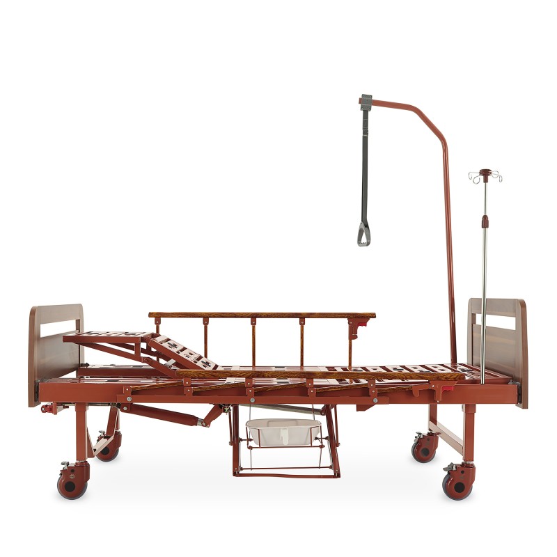 Кровать механическая Med-Mos YG-6 (ММ-2124Д-02)  ЛДСП с туалетным устройством и судном, функцией 