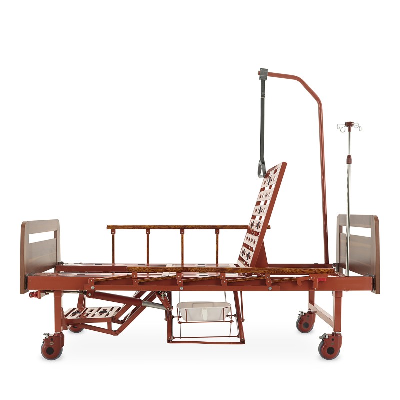 Кровать механическая Med-Mos YG-6 (ММ-2124Д-02)  ЛДСП с туалетным устройством и судном, функцией 