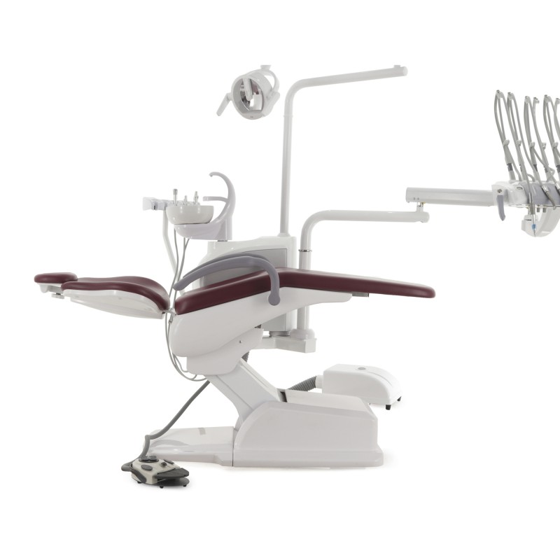 Стоматологическая установка CQ-217 (СО-005М-00) Верхняя подача бордо