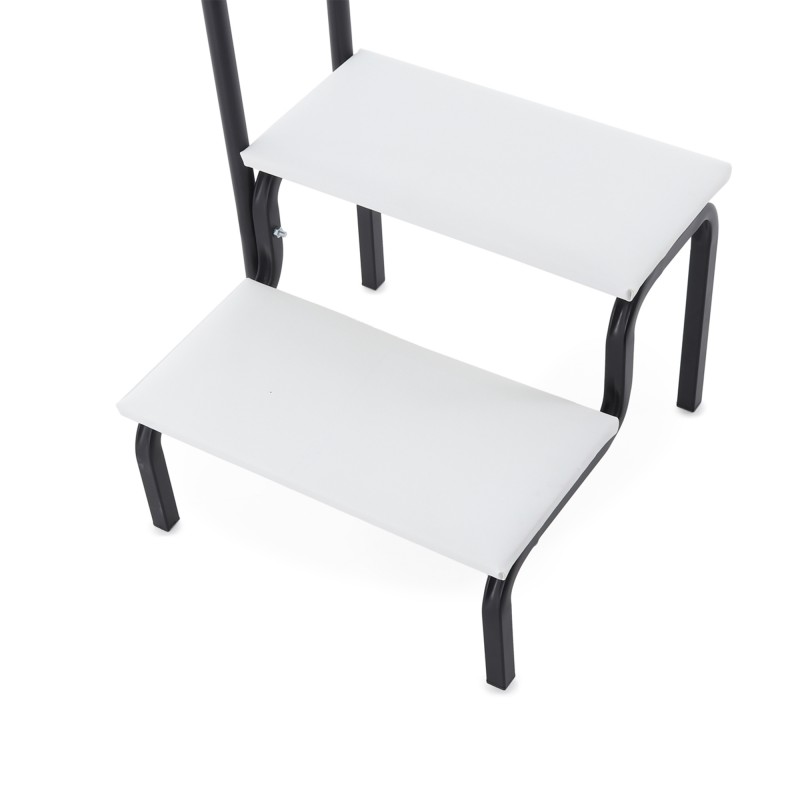 Ступени СТ-5 Belberg Black Edition с черным поручнем для ванной комнаты