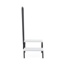 Ступени СТ-5 Belberg Black Edition с черным поручнем для ванной комнаты