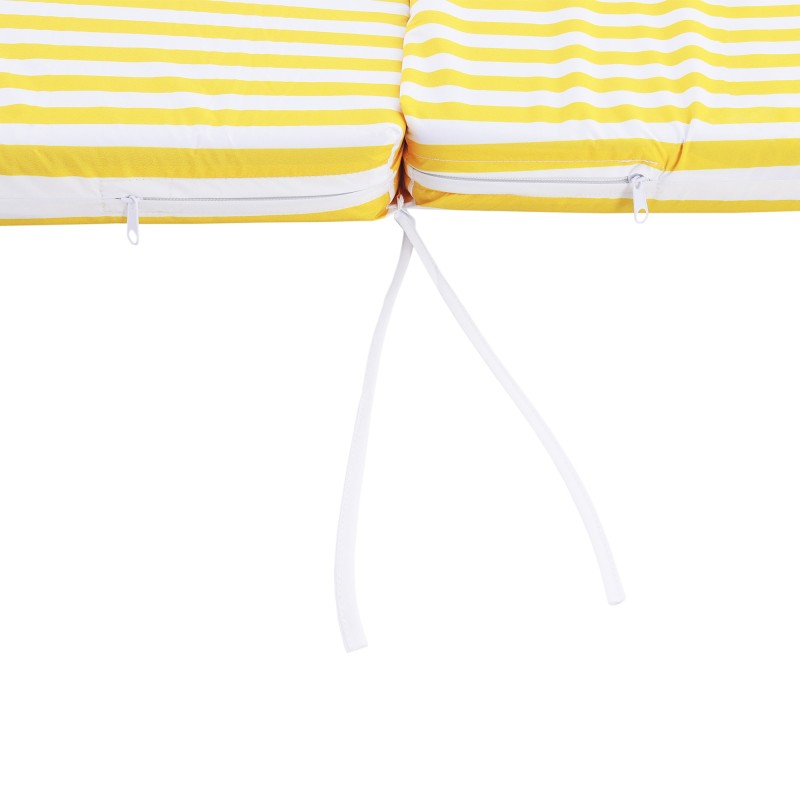 Матрас для шезлонга (Yellow-Stripe-подголовник)