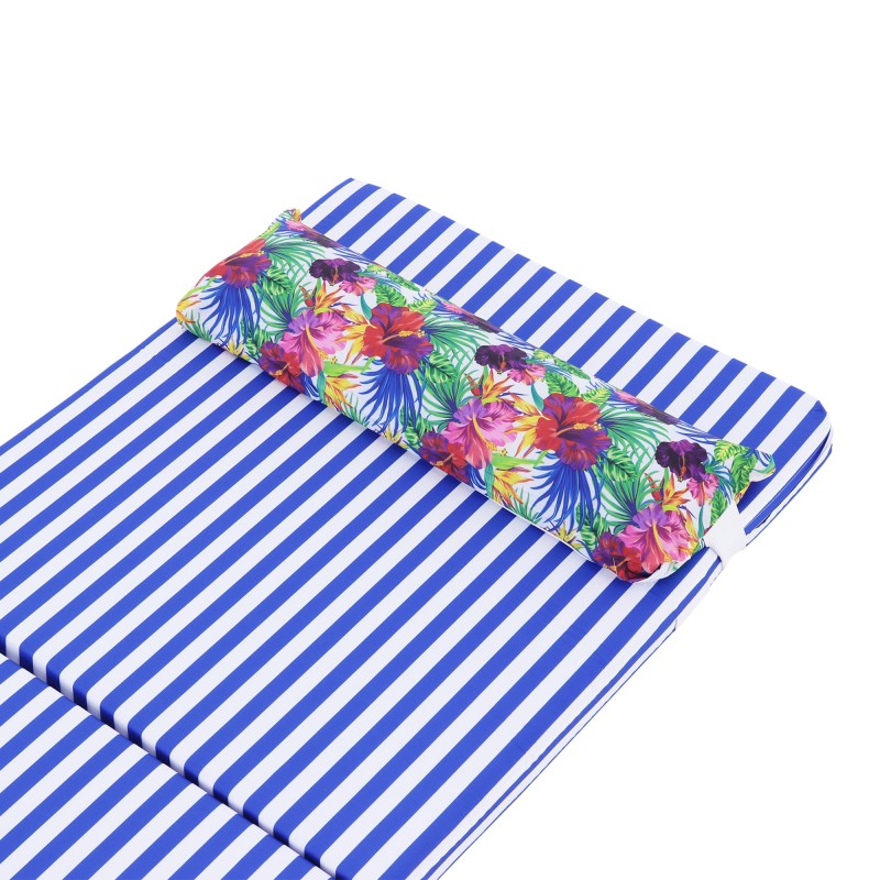 Матрас для шезлонга (Blue-Stripe-подголовник) MALURRE