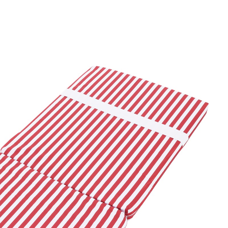 Матрас для шезлонга (Red-Stripe-подголовник)