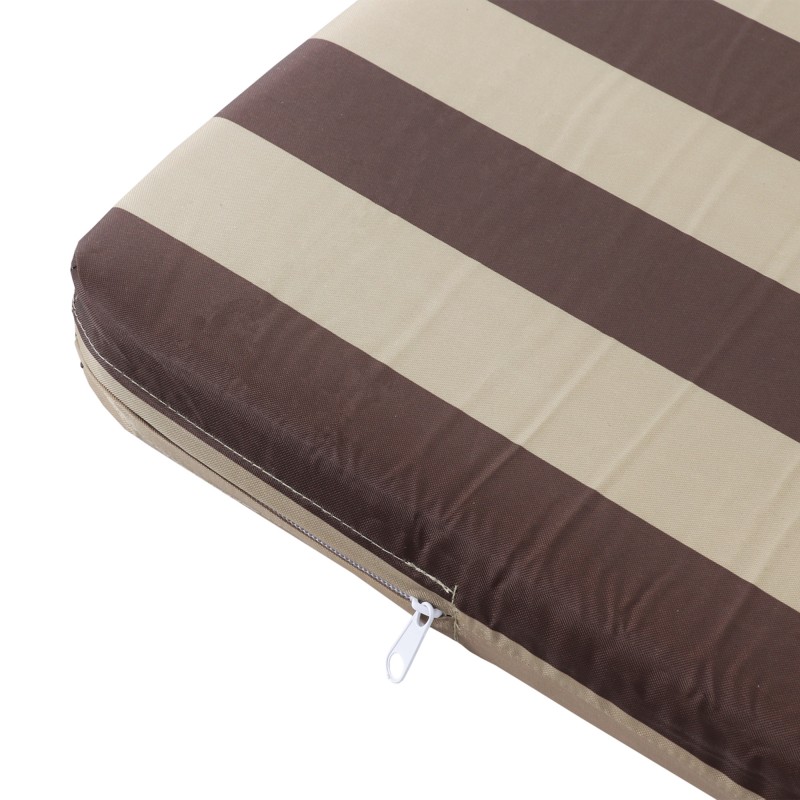 Матрас для шезлонга (Коричневая-Полоса-подголовник)
