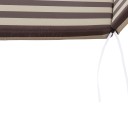 Матрас для шезлонга (Коричневая-Полоса-подголовник)