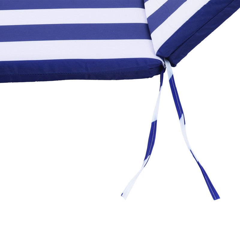 Матрас для шезлонга (Сине-белая-Полоса)