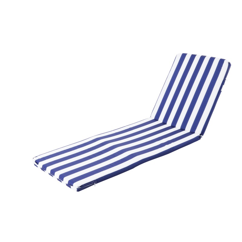 Матрас для шезлонга (Сине-белая-Полоса)