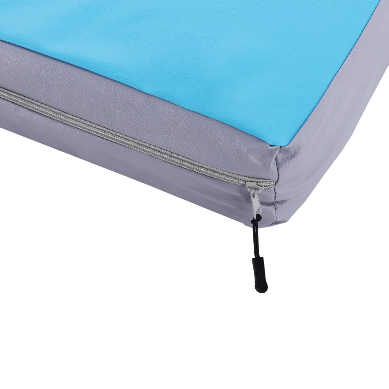 Мат спортивный детский серо-голубой 100х50 см 