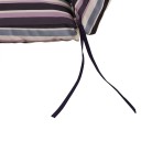 Матрас-подушка на кресло полоски (сиреневый) 