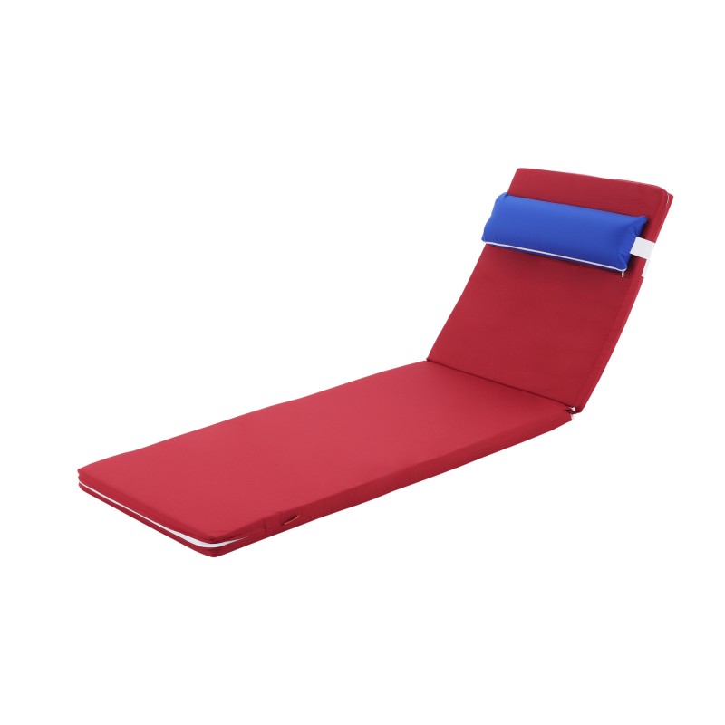 Матрас для шезлонга (Красный-подголовник) 