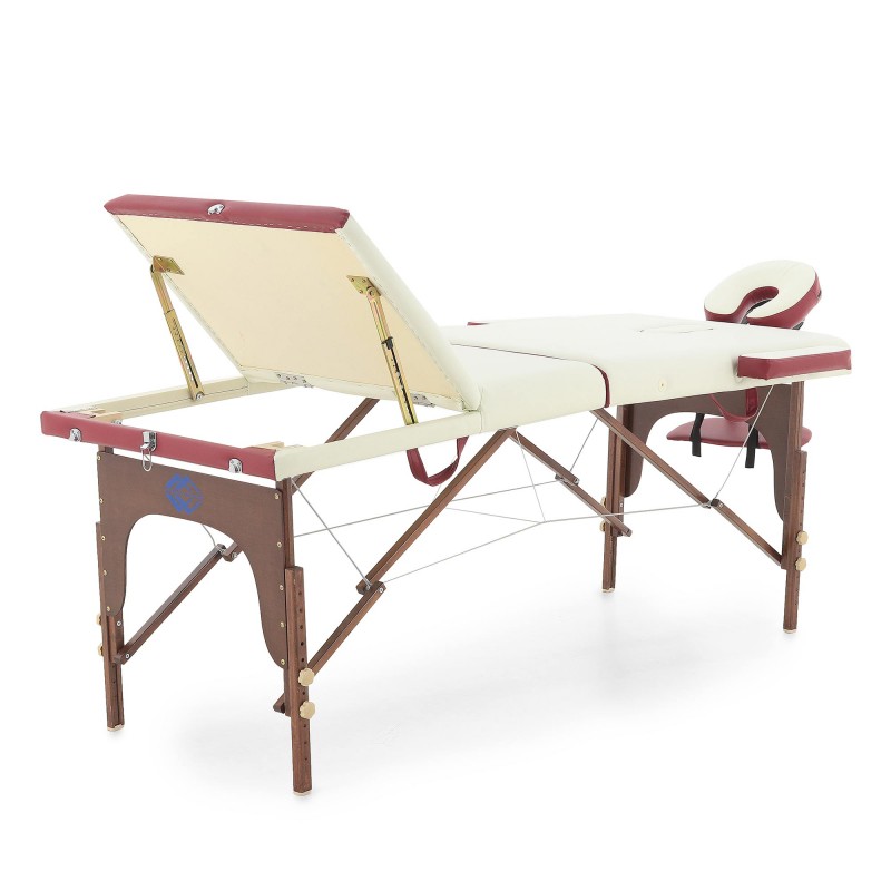 Массажный стол складной деревянный Med-Mos JF-AY01 3-х секционный (Акция)