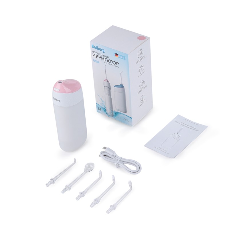 Портативный ирригатор JM01221 Belberg розовый