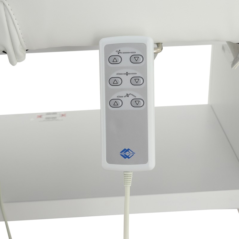 Массажный стол электрический Med-Mos ММКМ-2 (КО-152.1Д) белый, с подогревом ложа (S)