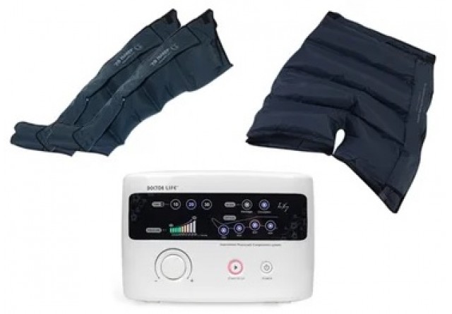 Аппарат для прессотерапии лимфодренажа Doctor Life Lympha-sys9 (+ шорты для похудения+ манжеты для ног)