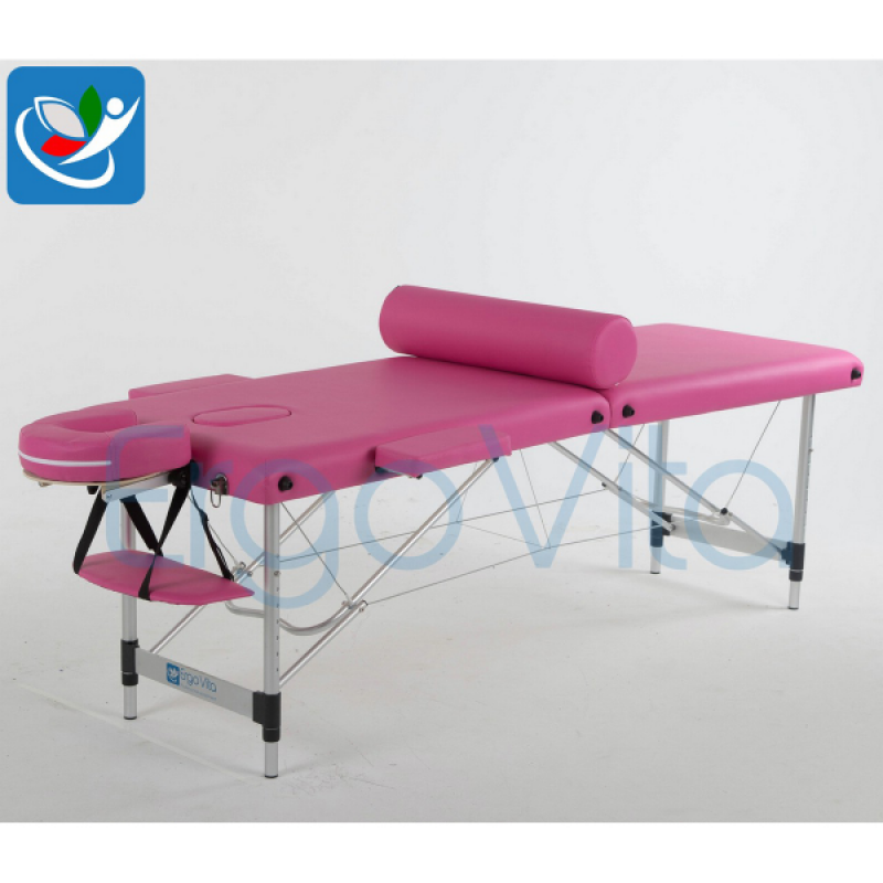 Складной массажный стол ErgoVita Classic Alu (розовый)