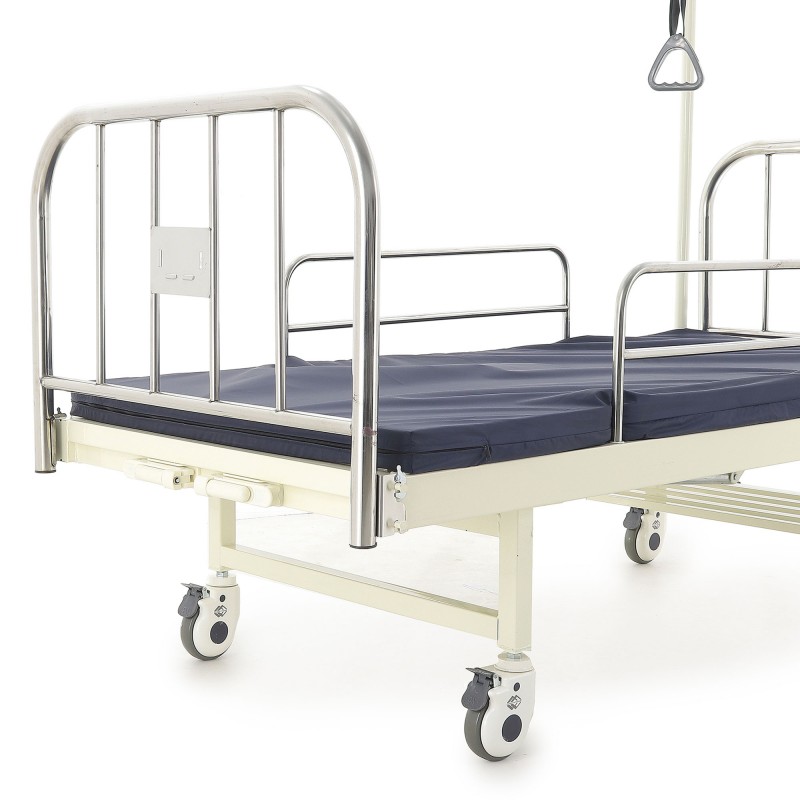 Кровать механическая Med-Mos F-8 (нержавеющая сталь)