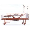 Кровать механическая Med-Mos E-8 (MM-2024Н-02) (2 функции) ЛДСП с полкой