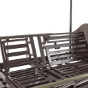 Кровать механическая Med-Mos YG-5 (ММ-5124Н-01) ЛДСП с боковым переворачиванием, туалетным устройством и функцией «кардиокресло»  с противопролежневым матрасом в комплекте