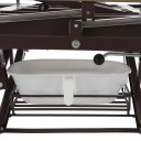 Кровать механическая Med-Mos YG-5 (ММ-5124Н-01) ЛДСП с боковым переворачиванием, туалетным устройством и функцией «кардиокресло»  с противопролежневым матрасом в комплекте