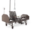 Кровать механическая Med-Mos YG-5 (ММ-5124Н-01) ЛДСП с боковым переворачиванием, туалетным устройством и функцией «кардиокресло»  с противопролежневым матрасом в комплекте