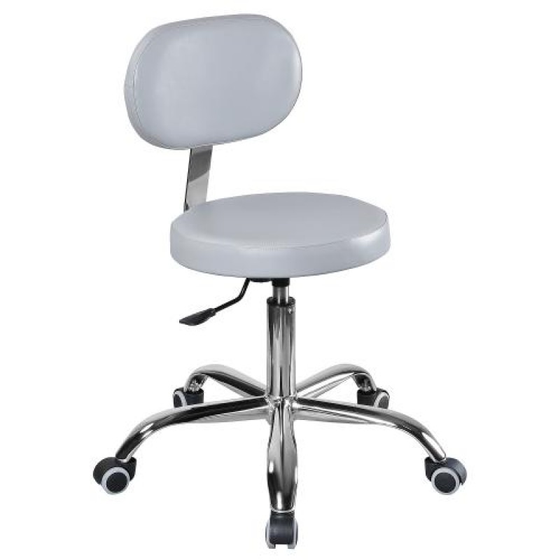 Стул мастера со спинкой ХРОМ ch3