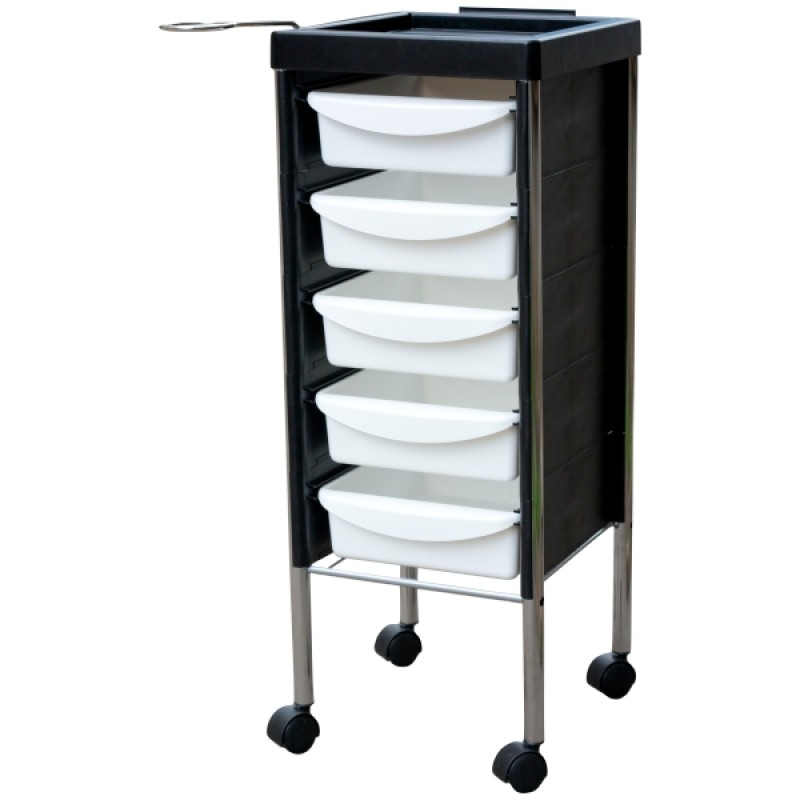 Тележка парикмахерская Procolors ПАНДА МИКС черно-белый