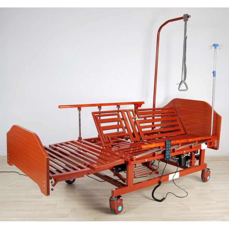 Кровать электрическая Med-Mos DB-11А (МЕ-5228Н-00) с боковым переворачиванием, туалетным устройством и функцией «кардиокресло»