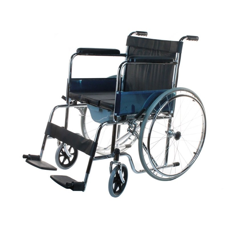 LY-250-682 Кресло-коляска инвалидная с туалетным устройством, ширина сиденья 44 см