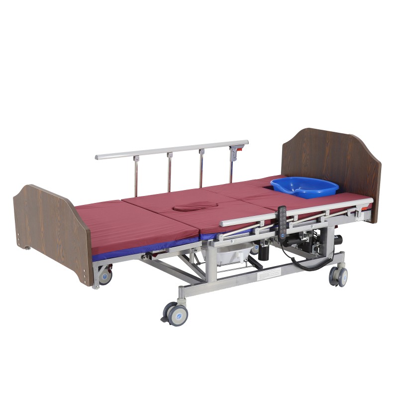 Кровать электрическая Med-Mos DB-11А (МЕ-5228Н-00) ЛДСП Венге с боковым переворачиванием, туалетным устройством и функцией «кардиокресло» Кровать электрическая Med-Mos DB-11А (МЕ-5228Н-00) ЛДСП Венге с боковым переворачиванием, туалетным устройством и функцией «кардиокресло»