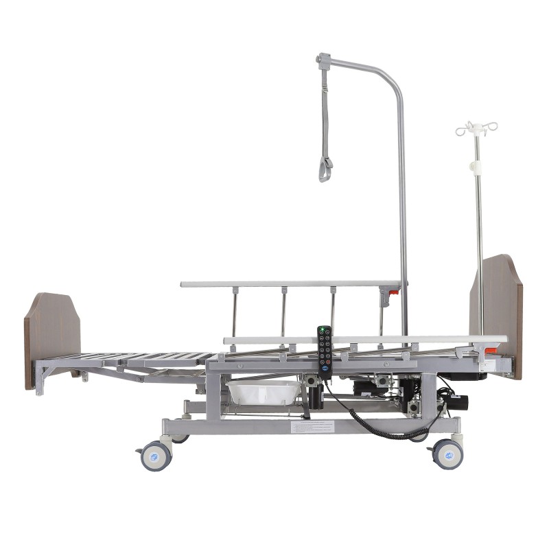 Кровать электрическая Med-Mos DB-11А (МЕ-5228Н-00) ЛДСП Венге с боковым переворачиванием, туалетным устройством и функцией «кардиокресло» Кровать электрическая Med-Mos DB-11А (МЕ-5228Н-00) ЛДСП Венге с боковым переворачиванием, туалетным устройством и функцией «кардиокресло»