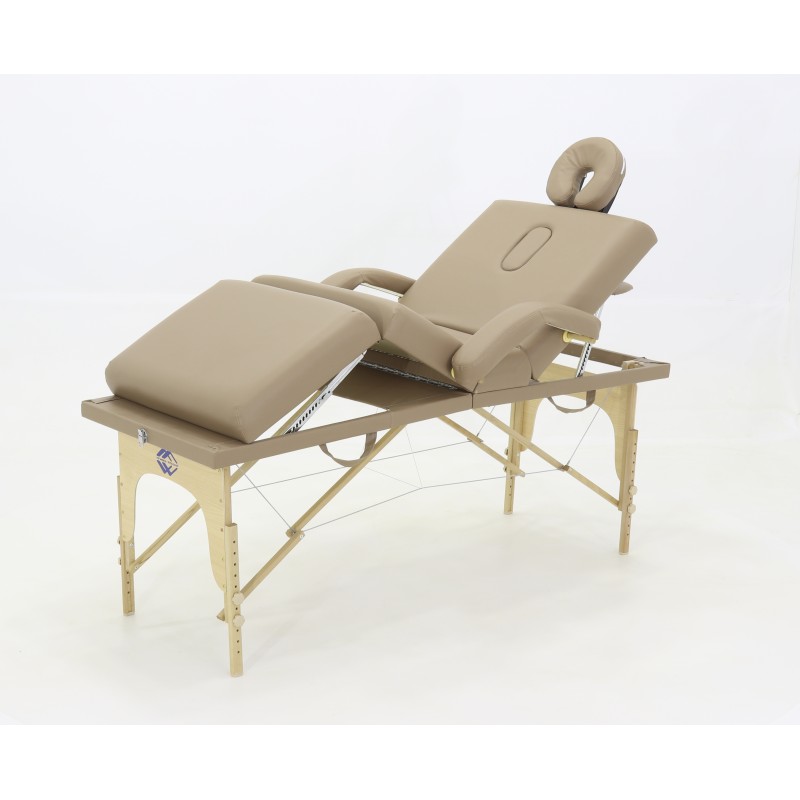 Массажный стол складной деревянный Med-Mos JF-Tapered (МСТ-141) 4-х секционный