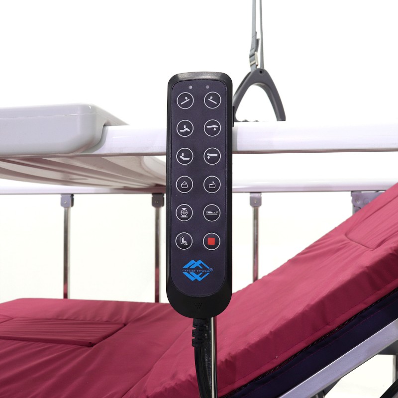 Кровать электрическая Med-Mos DB-11А (МЕ-5228Н-00) белый стандарт с боковым переворачиванием, туалетным устройством и функцией «кардиокресло»