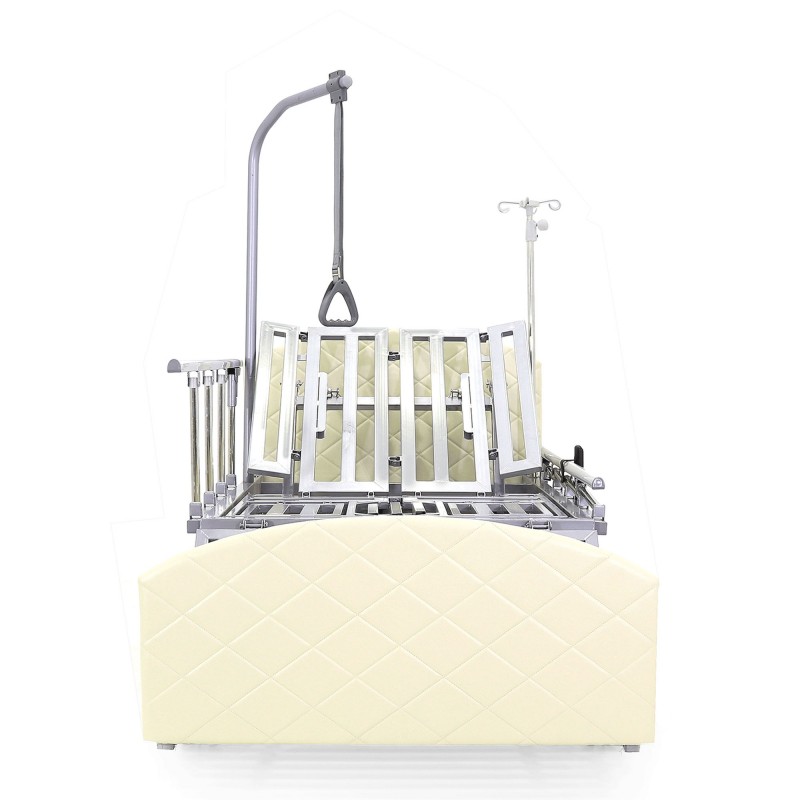 Кровать электрическая Med-Mos DB-11А (МЕ-5228Н-00) белый стандарт с боковым переворачиванием, туалетным устройством и функцией «кардиокресло»